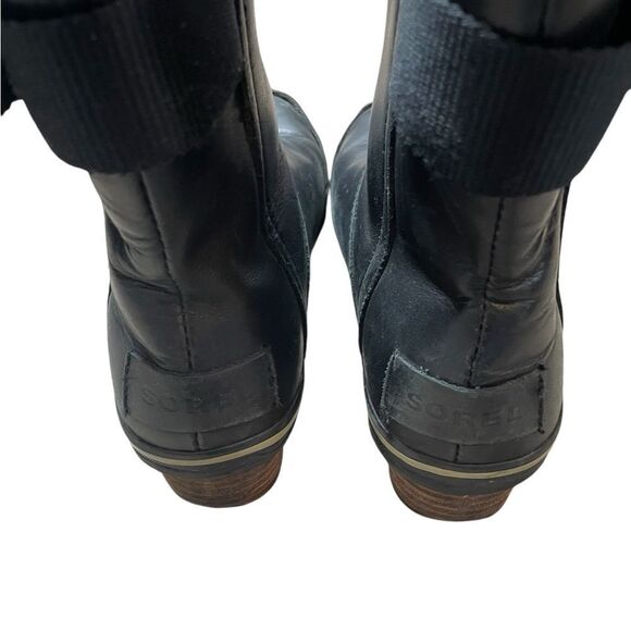 SOREL Slimboot Slimpack Pull on Short Boot Black Size 6 - Picture 7 of 10